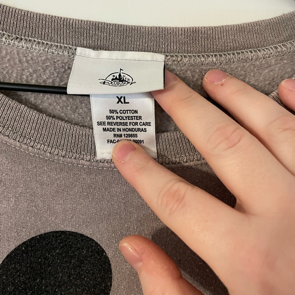 Disney Gray Crewneck Sweater with Mickey Mouse - Picture 2 of 3